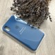 Чехол для iPhone X/XS Silicone Case синий