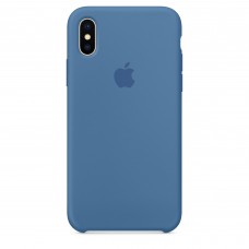 Чехол iPhone XR Silicone Case «синий деним»