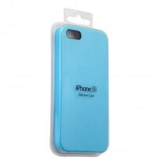 Чехол для iPhone 5S/SE Silicone Case голубой