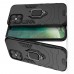 Чехол противоударный черный iPhone 12 Pro Max с кольцом