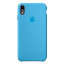 Чехол iPhone XR Silicone Case голубой