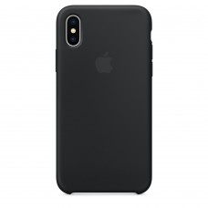 Силиконовый чехол для iPhone X/XS черный