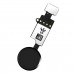 Кнопка Home iPhone 7/8/7+/8+ v.3 сенсорная (YF) черная