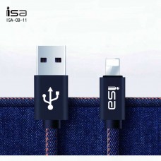 Кабель джинсовый ISA USB Lightning CB-11