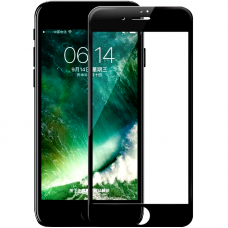 Стекло защитное для iPhone 7/8/SE 2020/SE 2022 с черной рамкой