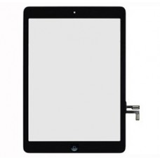 Тачскрин для iPad Air/для iPad 5-2017 в сборе (скотч, кнопка Home, шлейф) черный